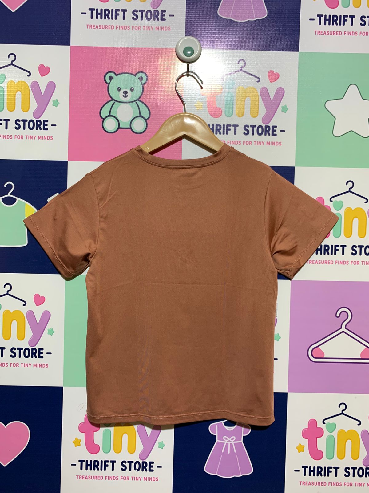 Essenclo Kids' Terracotta Performance Active Tee - Size 5-6 Years AB1