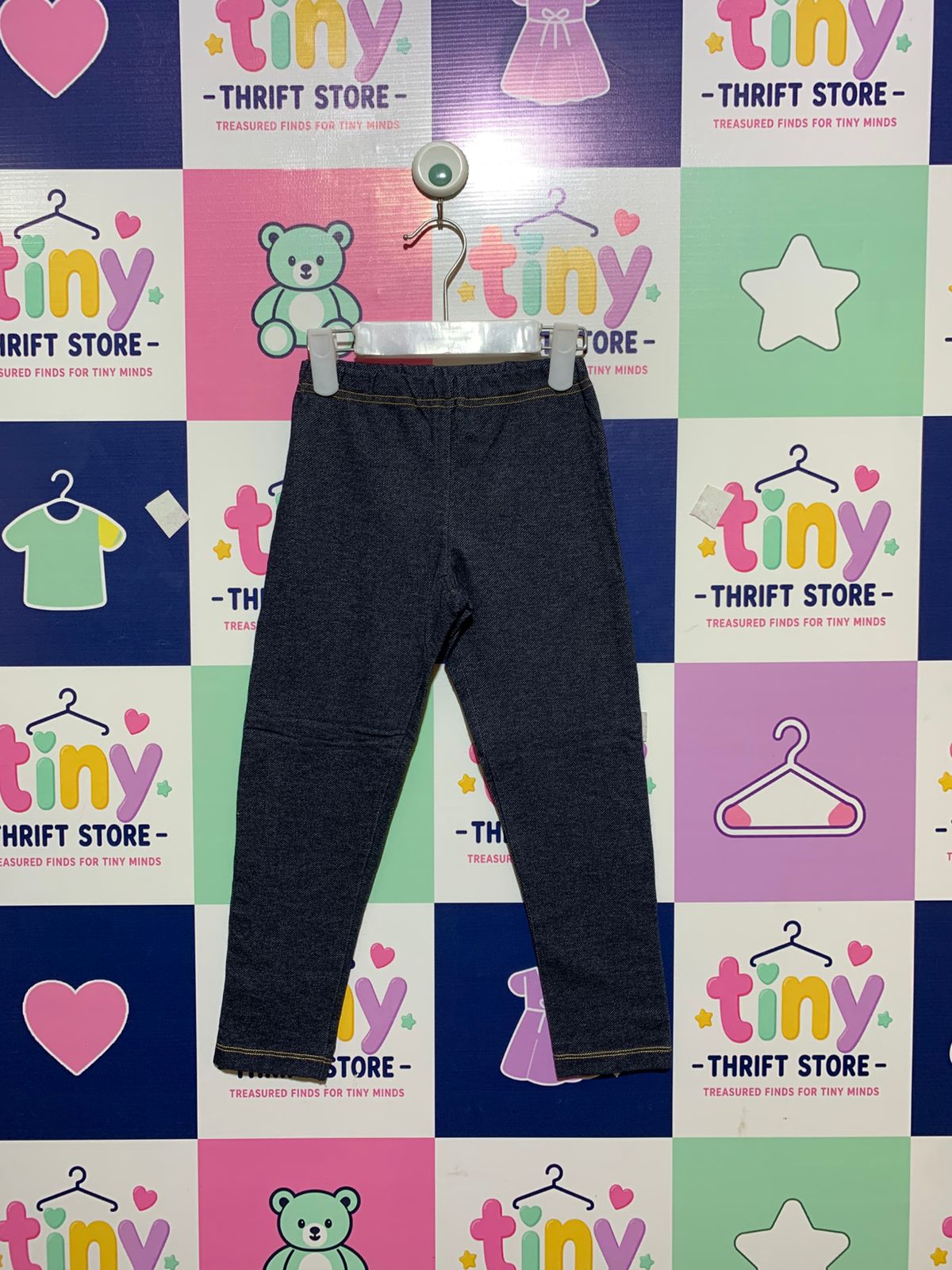 Uniqlo Kids Ultra Stretch Denim Leggings - Size 5-6 Years AB1