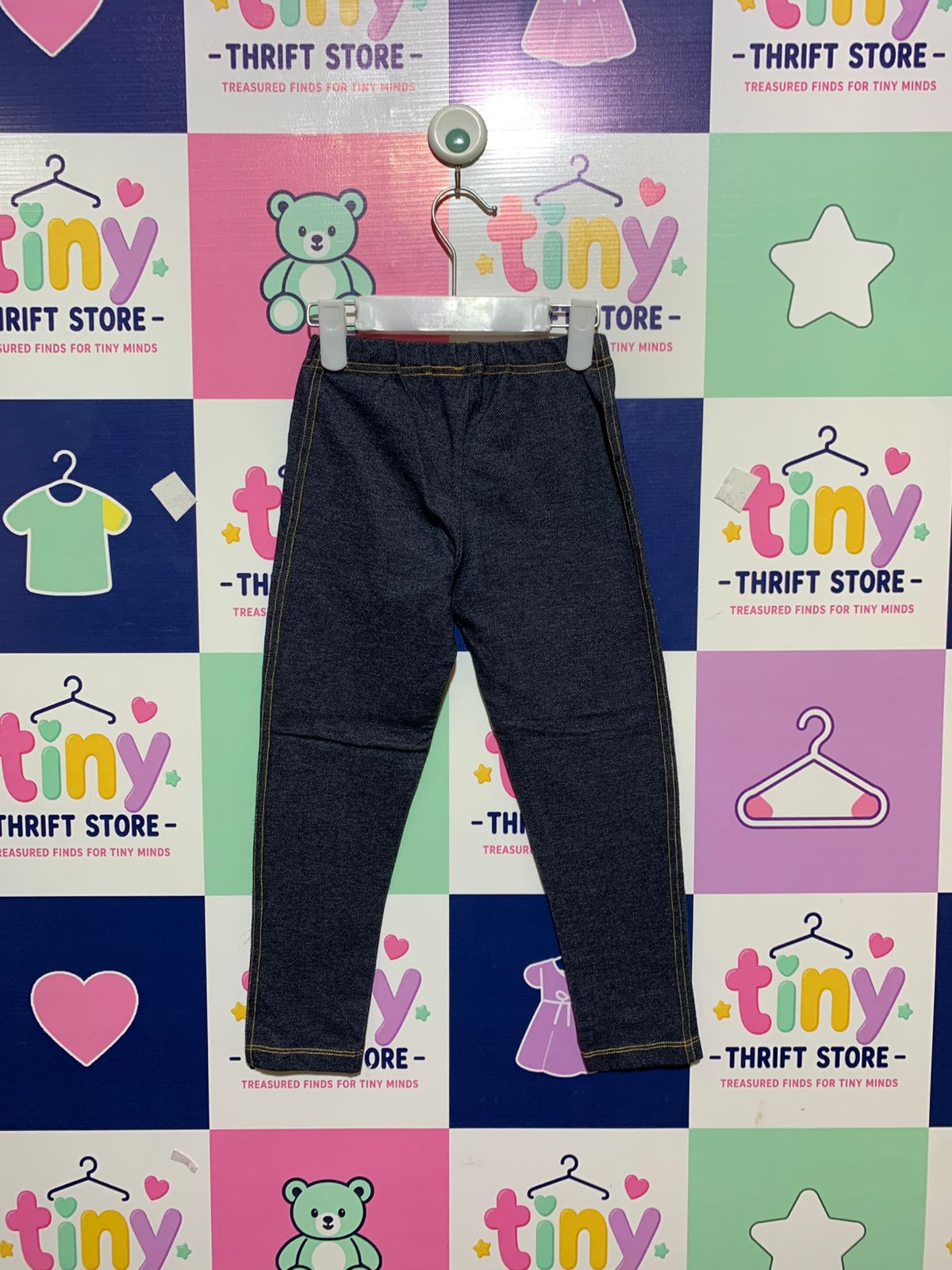 Uniqlo Kids Ultra Stretch Denim Leggings - Size 5-6 Years AB1