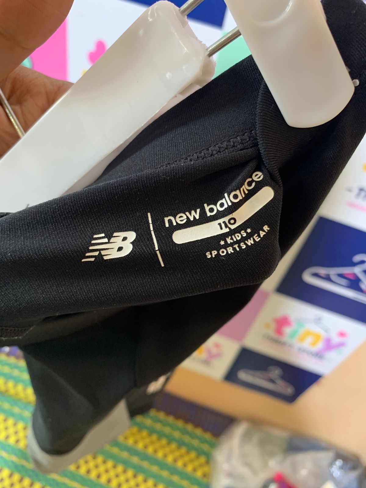 New Balance Kids Sportswear Colorblock Performance Leggings - Size 4-5 Years AB1