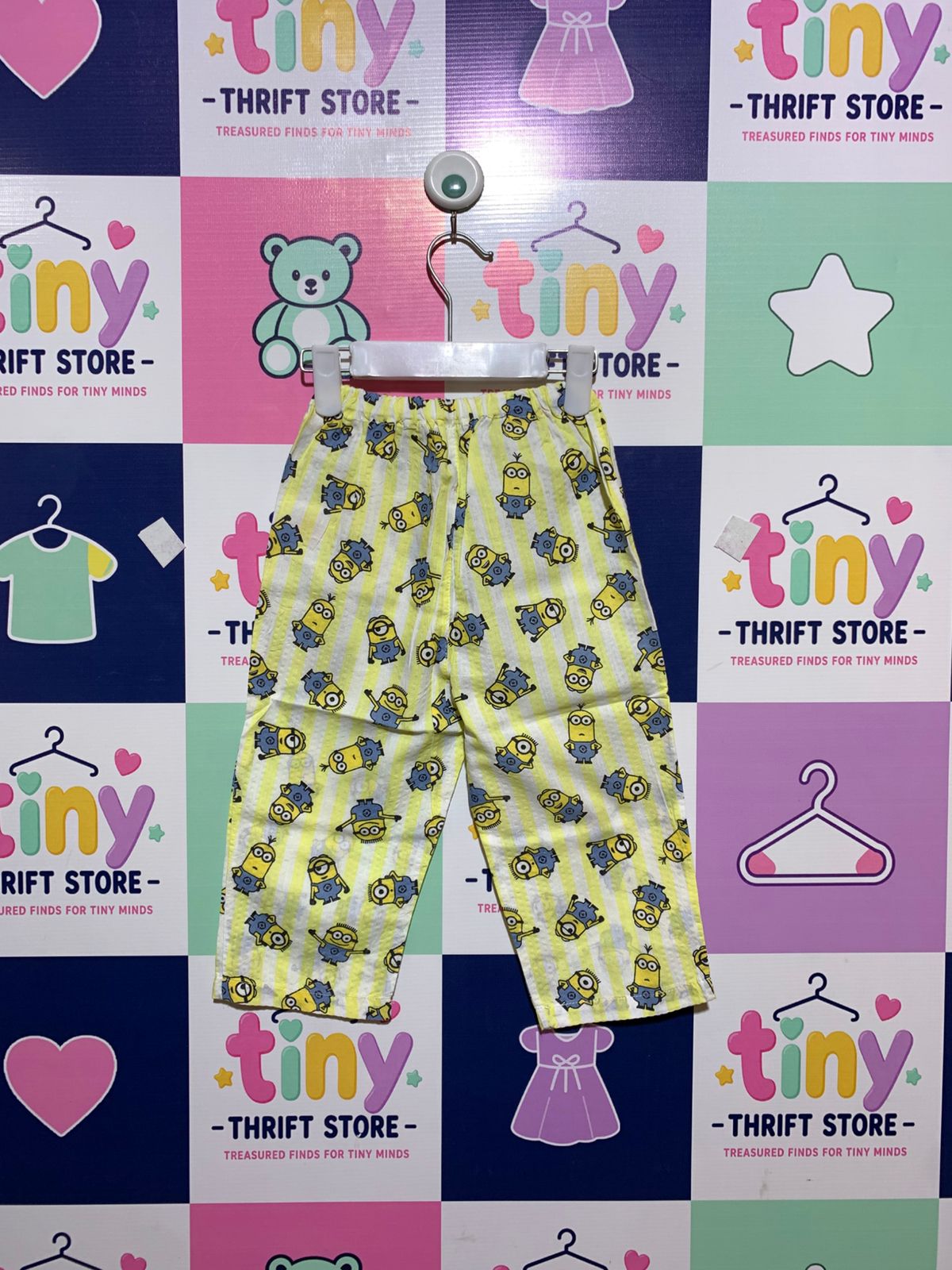 Minions Universal Studios Kids' Striped Pajama Pants - Size 4-5 Years AB1