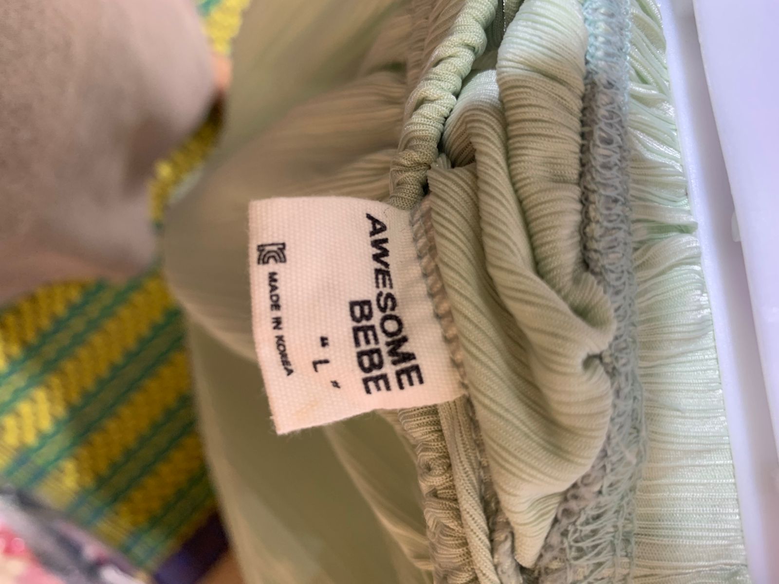 Awesome Bebe Girls' Sage Green Pleated Harem Pants - Size Large AB1
