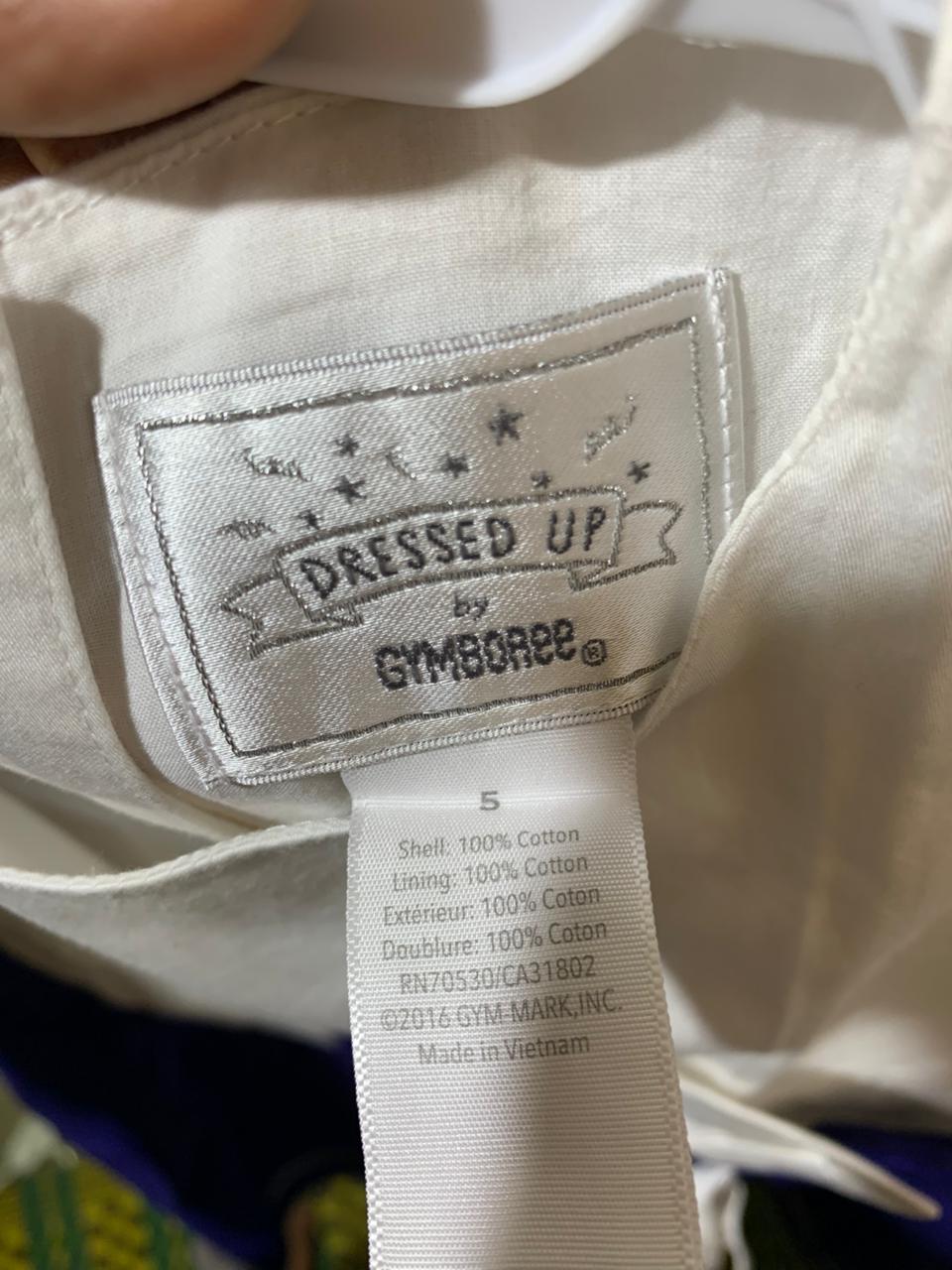 Dressed Up by Gymboree Girls' White and Navy Blue Party Dress - Size 5 AB1