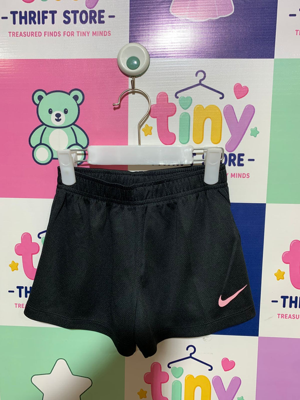 Nike Girls' Black Dri-FIT Performance Active Shorts - Size 5-6 Years AB1
