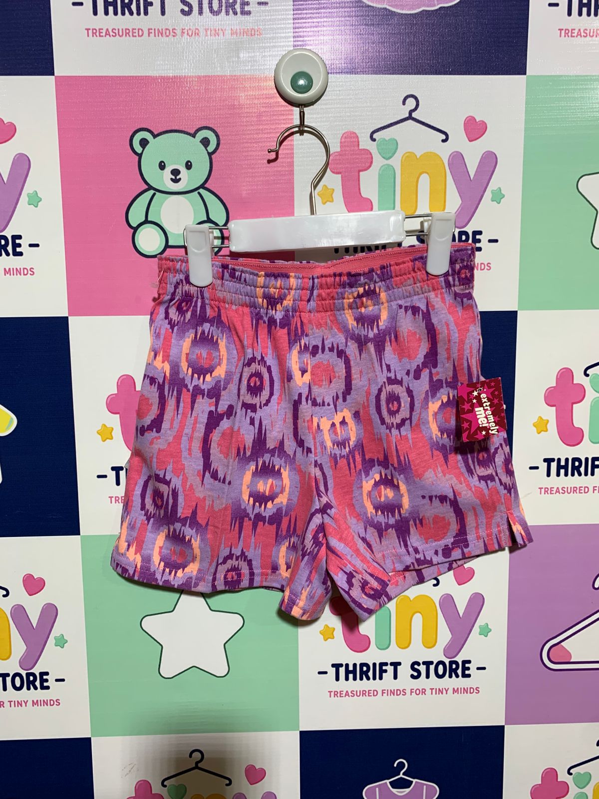 Extremely Me! Girls' Pink and Purple Ikat Print Shorts - Size 6X AB1