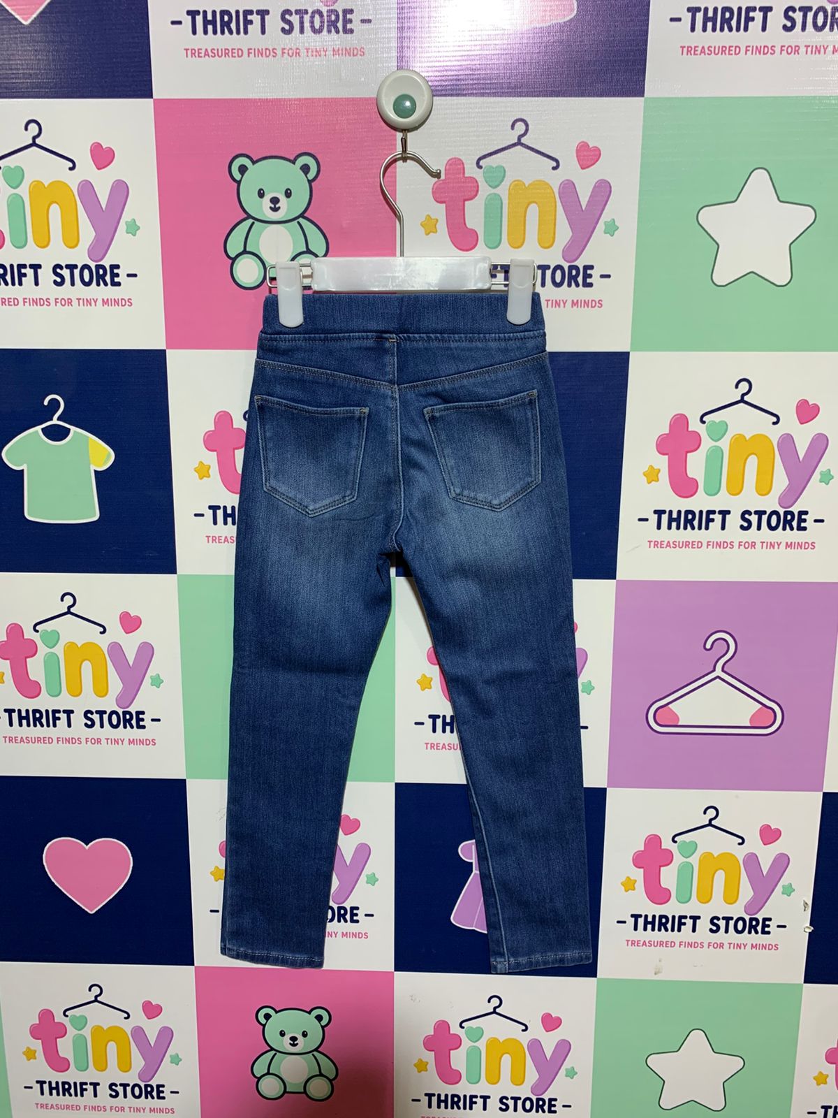 Uniqlo Kids Ultra Stretch Denim Leggings - Size 4-5 Years AB1