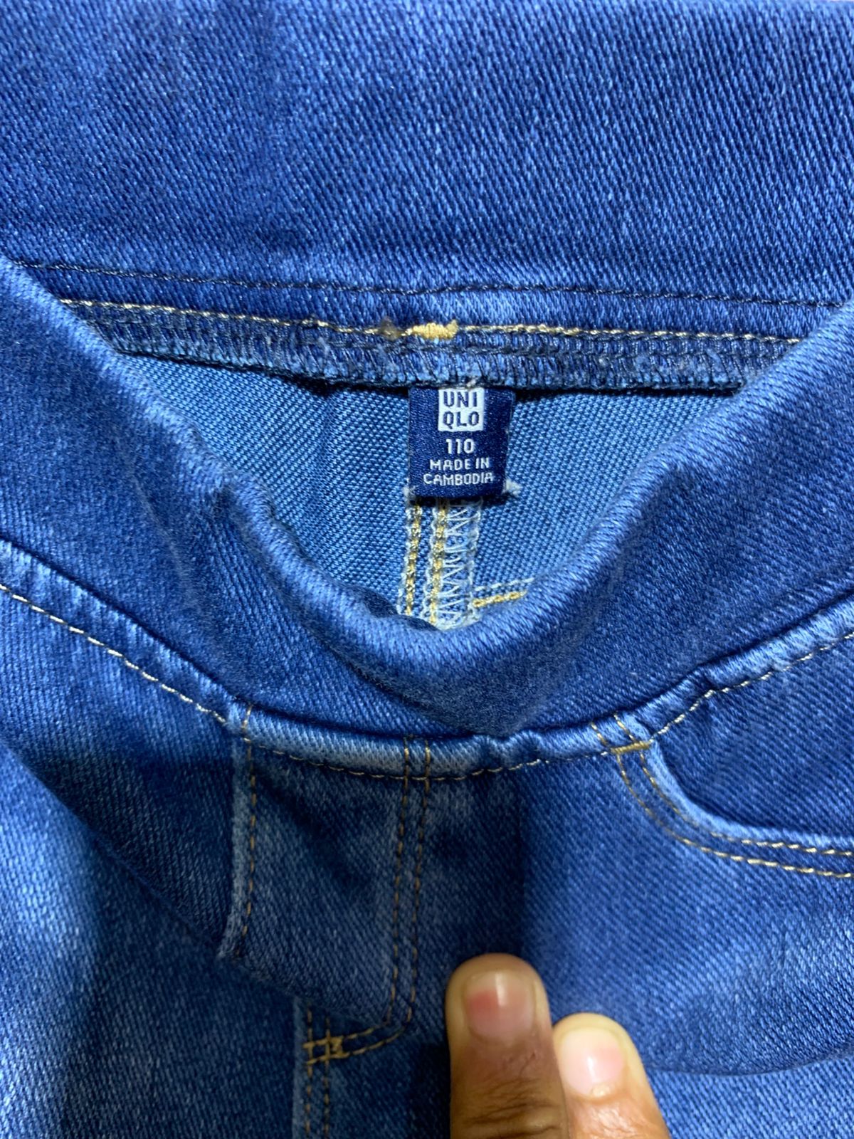 Uniqlo Kids Ultra Stretch Denim Leggings - Size 4-5 Years AB1