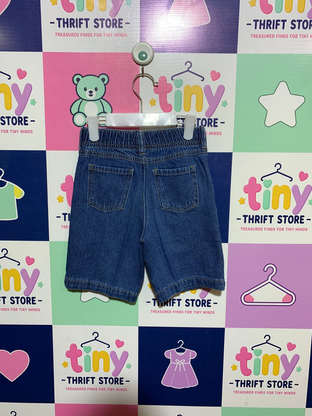 365 Kids from Garanimals Boys' Medium Wash Denim Shorts - Size 6 AB1
