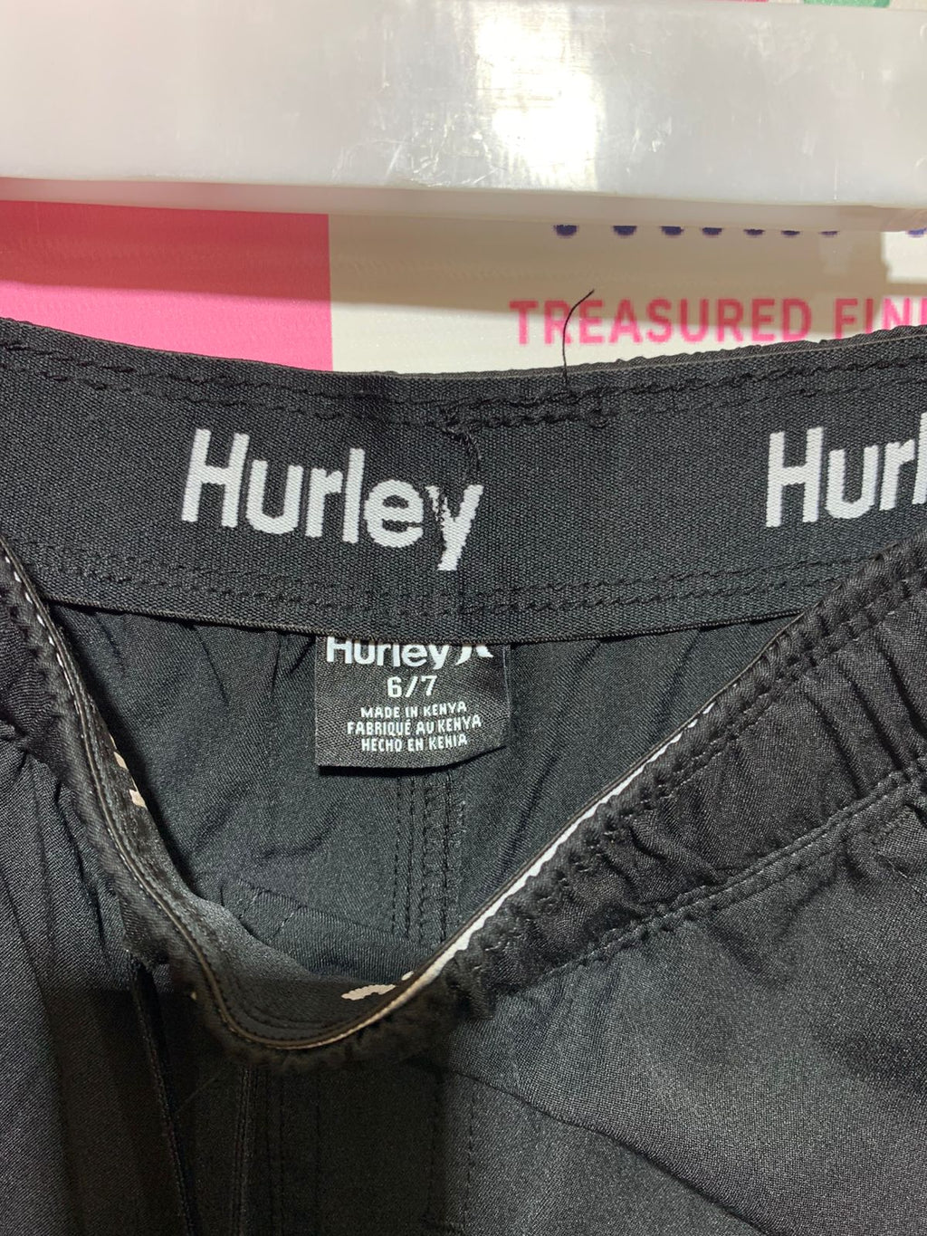 Hurley Boys' Black Performance Training Shorts - Size 6/7 AB1