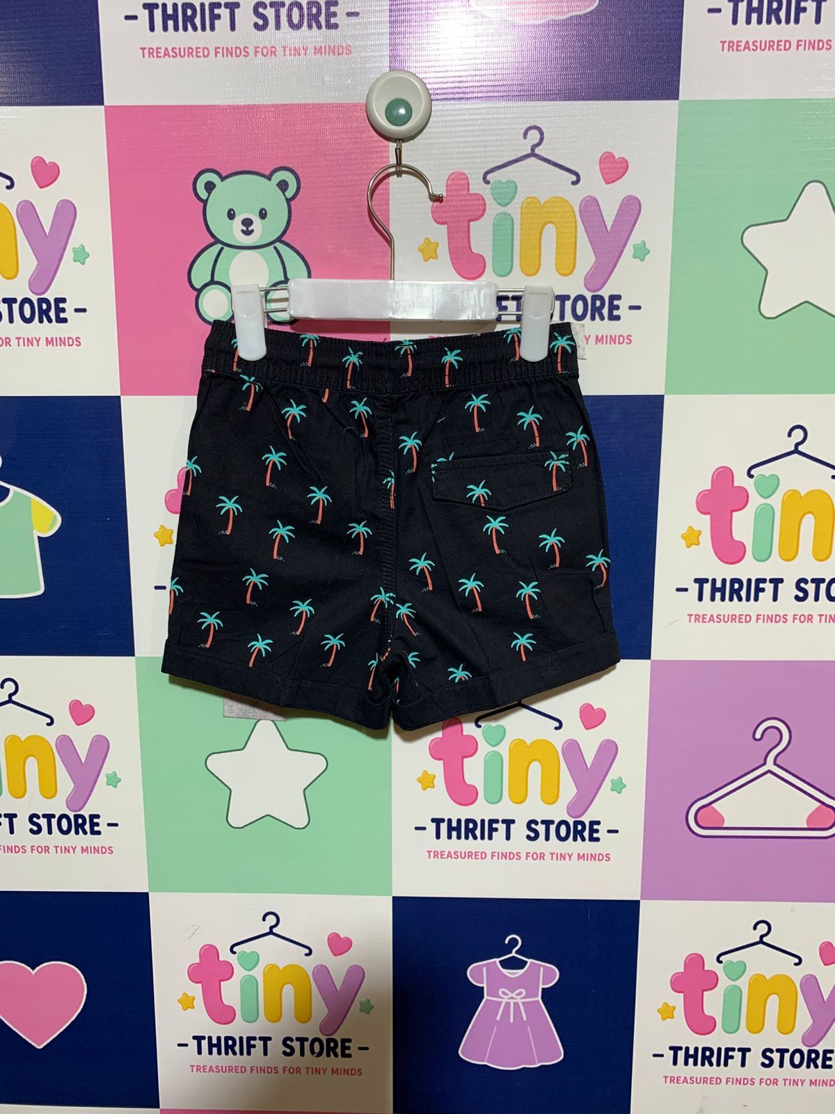 Primark Cares Kids' Navy Palm Tree Print Shorts - Size 4-5 Years AB1