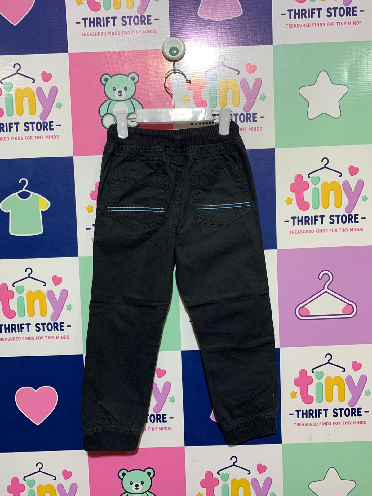 Lupilu Boys' Black Utility Jogger Trousers - Size 4-5 Years AB1