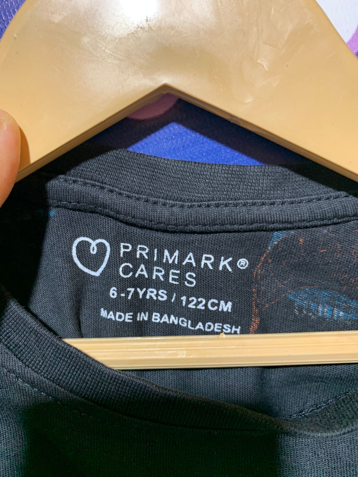 Primark Cares Boys Navy Blue "Dinosaur" Graphic T-Shirt - Size 122 (Estimated Age 6-7Y) AB1