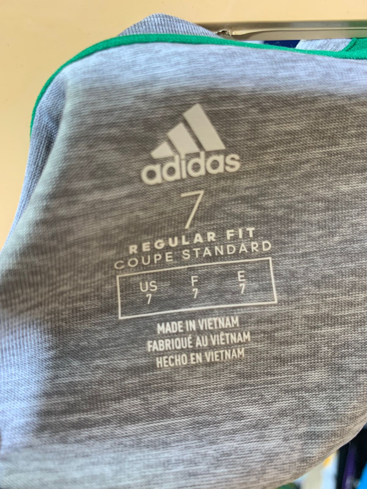 Adidas Boys Heather Grey Sport Graphic Short Sleeve Tee - Size 7 AB1