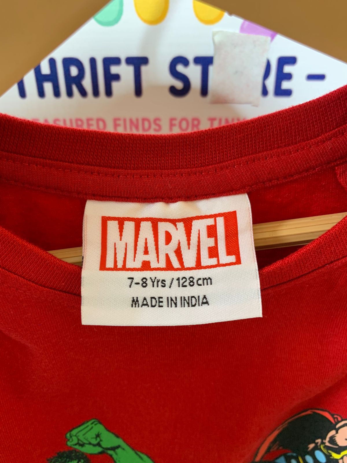 Marvel Comics Boys Red "Avengers Assemble" Graphic Tee - Size 7-8Y (128CM) AB1