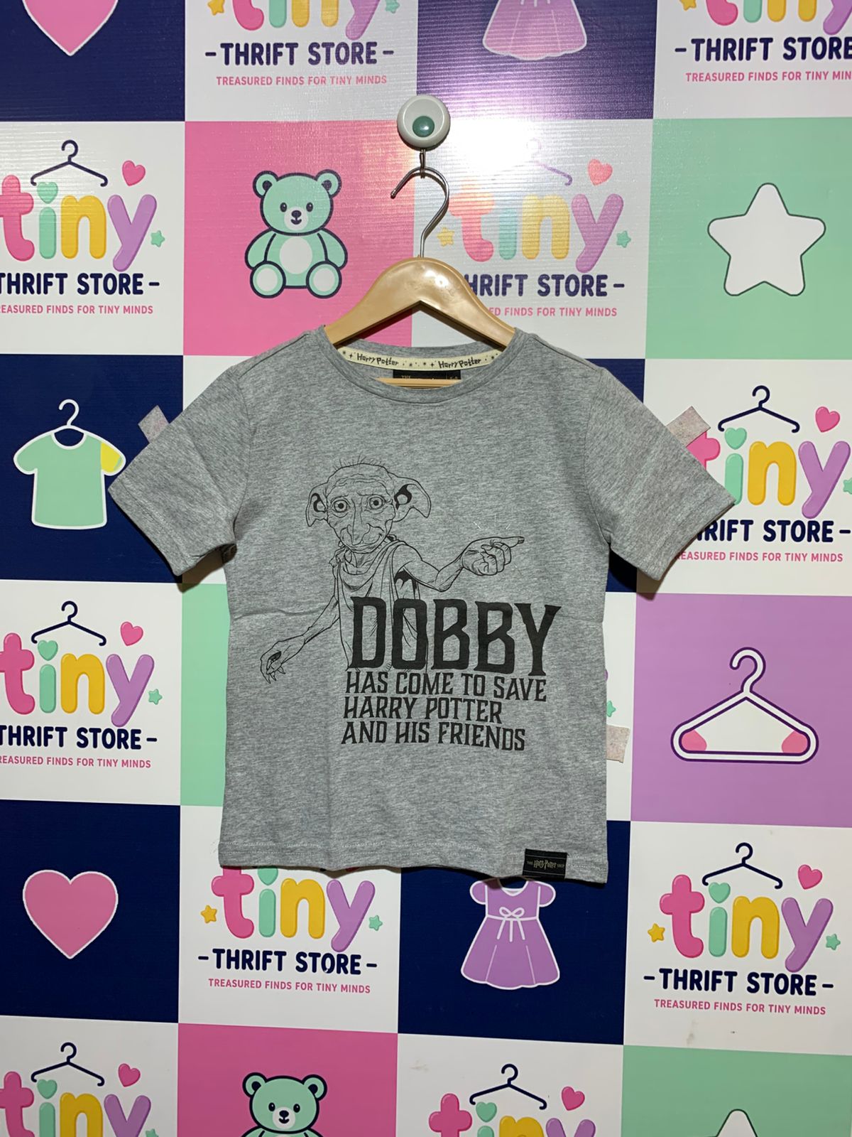 Official Harry Potter Shop Dobby "Free Elf" Graphic T-Shirt - Size 5-6 Years (Estimated 5-6 Years) AB1