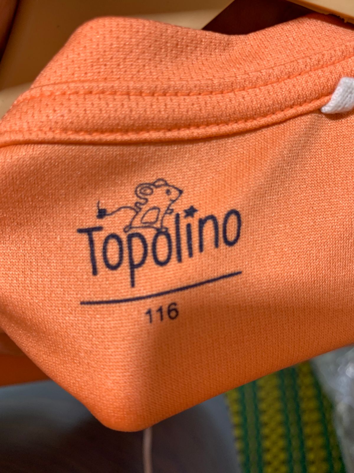 Topolino Boys Orange Basketball Performance T-Shirt - Size 116 (Estimated 5-6 Years) AB1