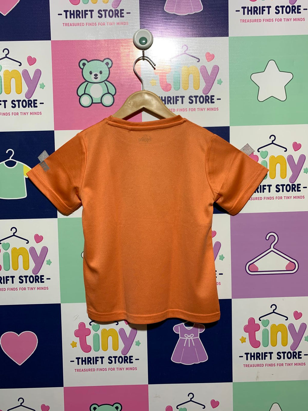 Topolino Boys Orange Basketball Performance T-Shirt - Size 116 (Estimated 5-6 Years) AB1