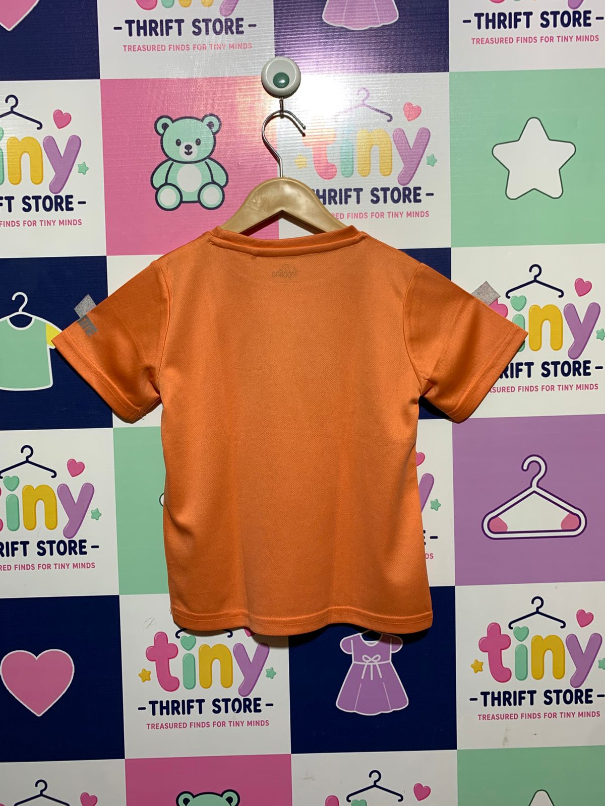 Topolino Boys Orange Basketball Performance T-Shirt - Size 116 (Estimated 5-6 Years) AB1