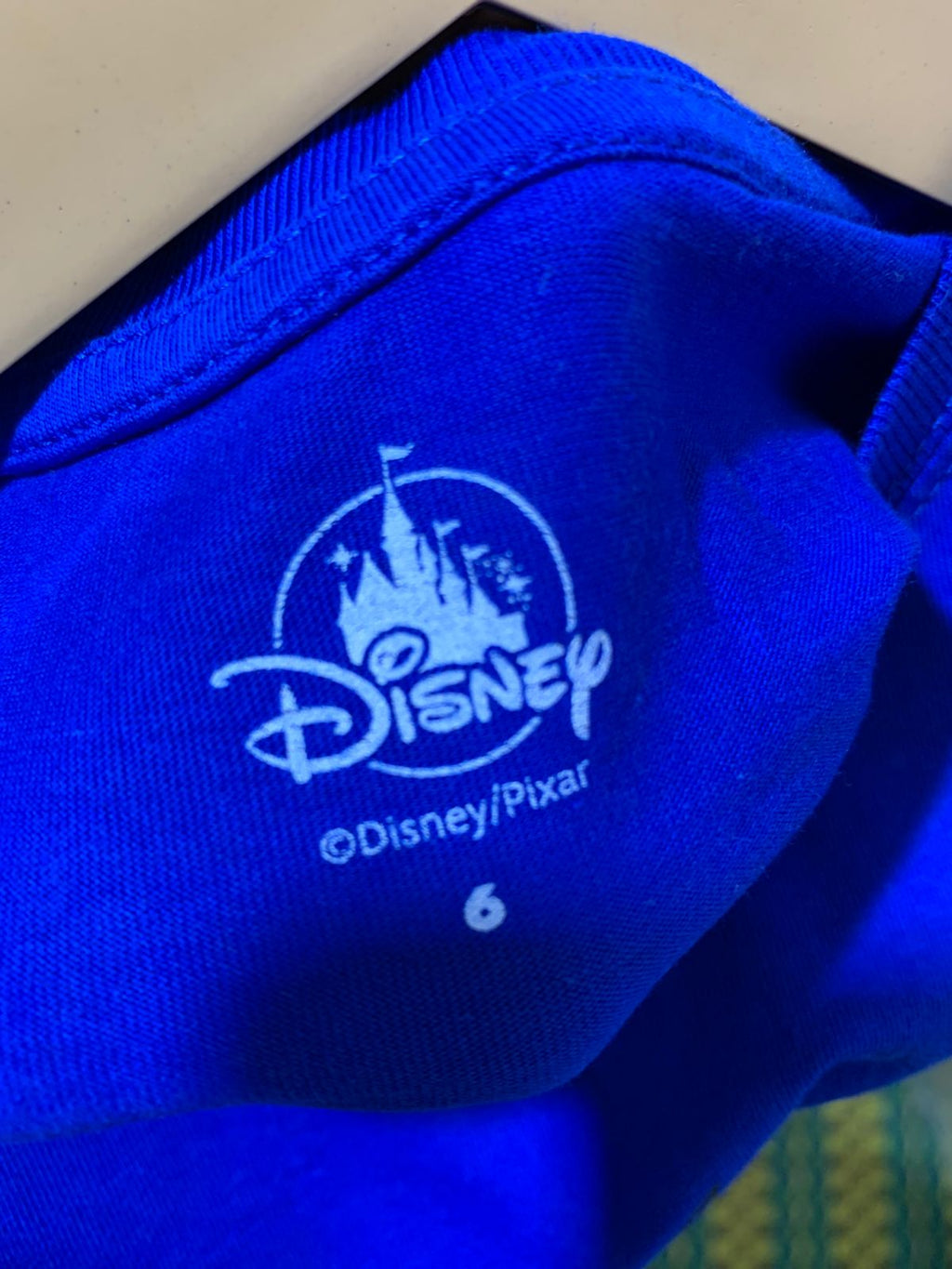 Disney Pixar Ratatouille Disneyland Paris Blue Graphic T-Shirt - Size 6 (Estimated 5-6 Years) AB1