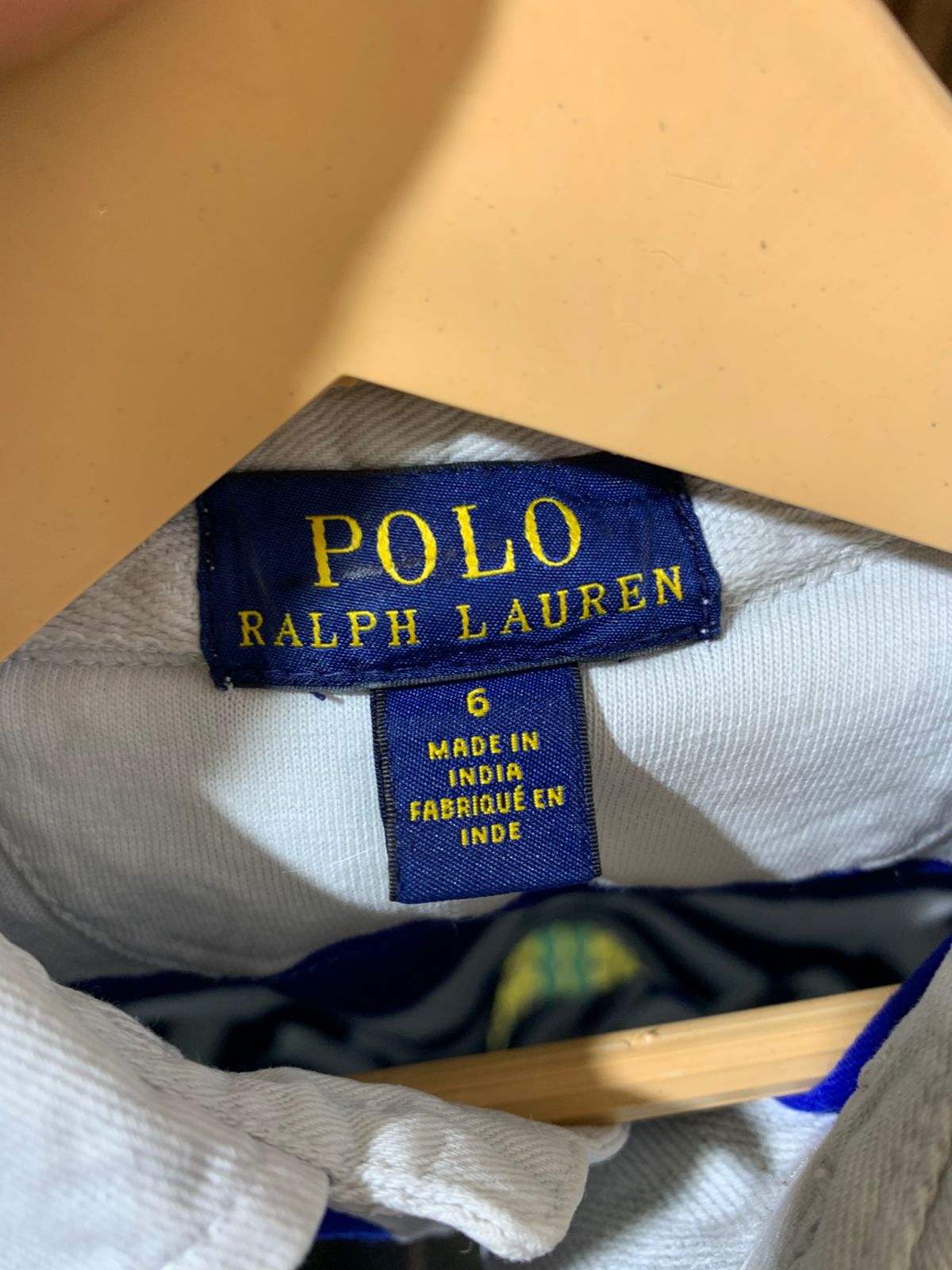 Polo Ralph Lauren Boys Striped Cotton Polo Shirt - Size 6 (Estimated 5-6 Years) AB1