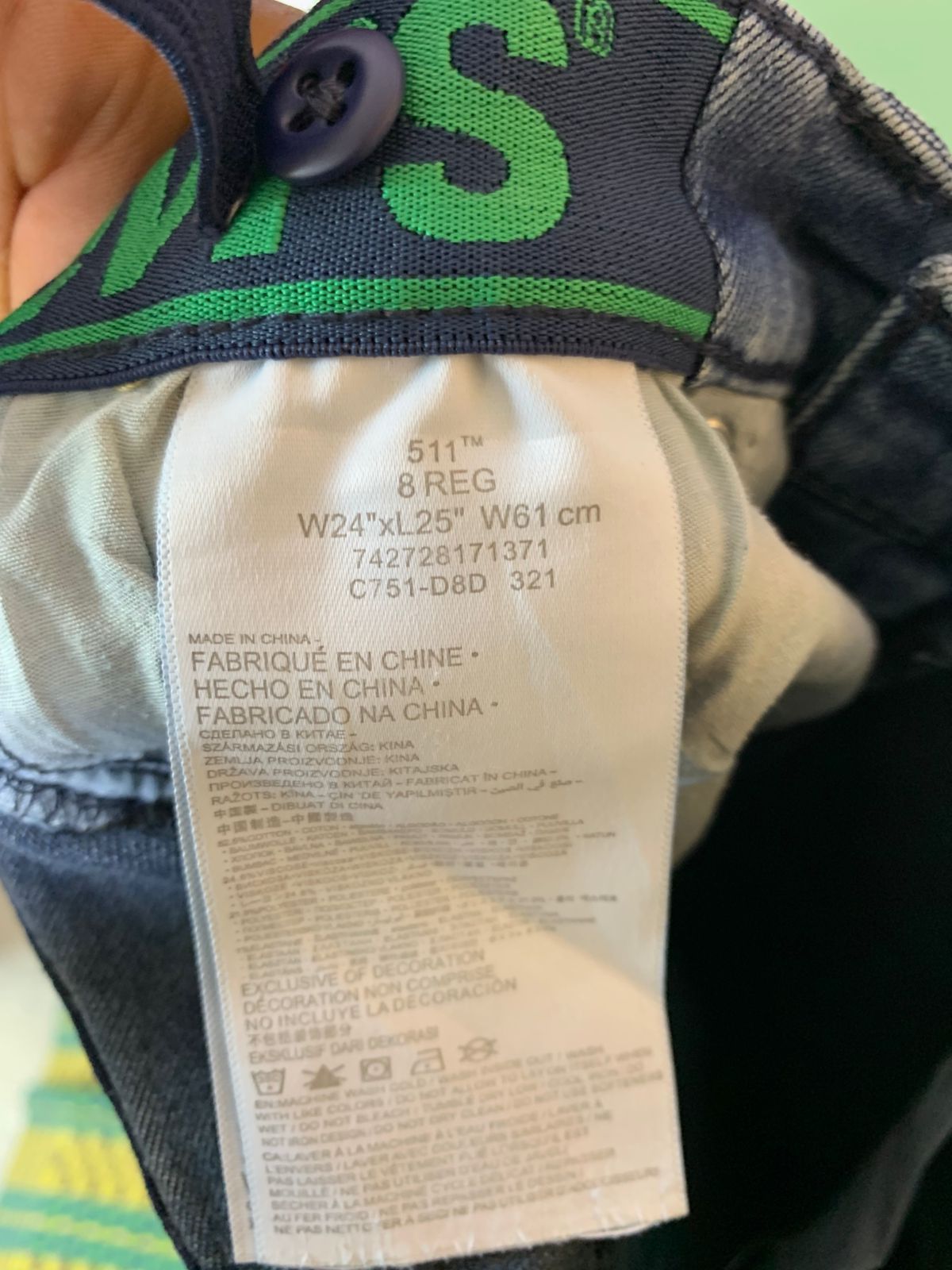 Levi's Boys 511™ Slim Fit Blue Jeans - Size 8 Regular (W24 x L25) AB1