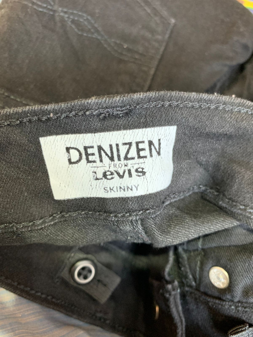 Denizen from Levi's Boys Jet Black Skinny Fit Denim Jeans - Size 7 AB1