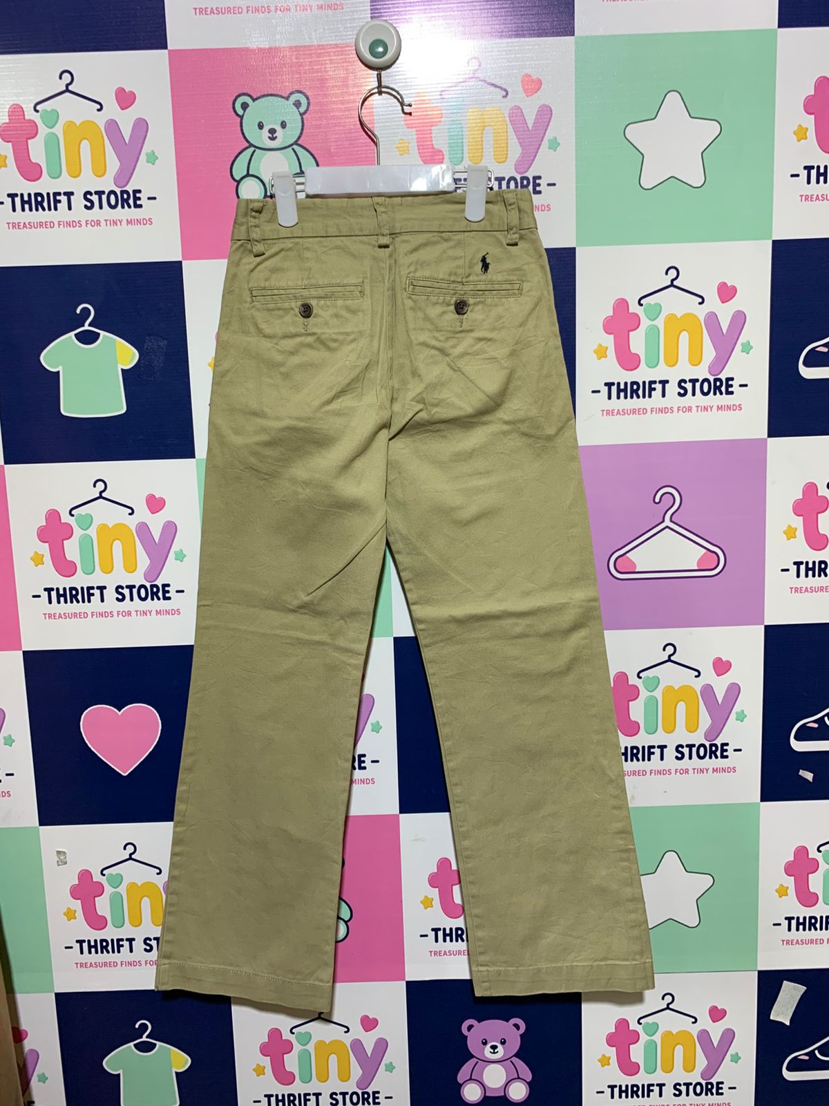 Polo by Ralph Lauren Boys Classic Khaki Chino Pants - Size 8 AB1