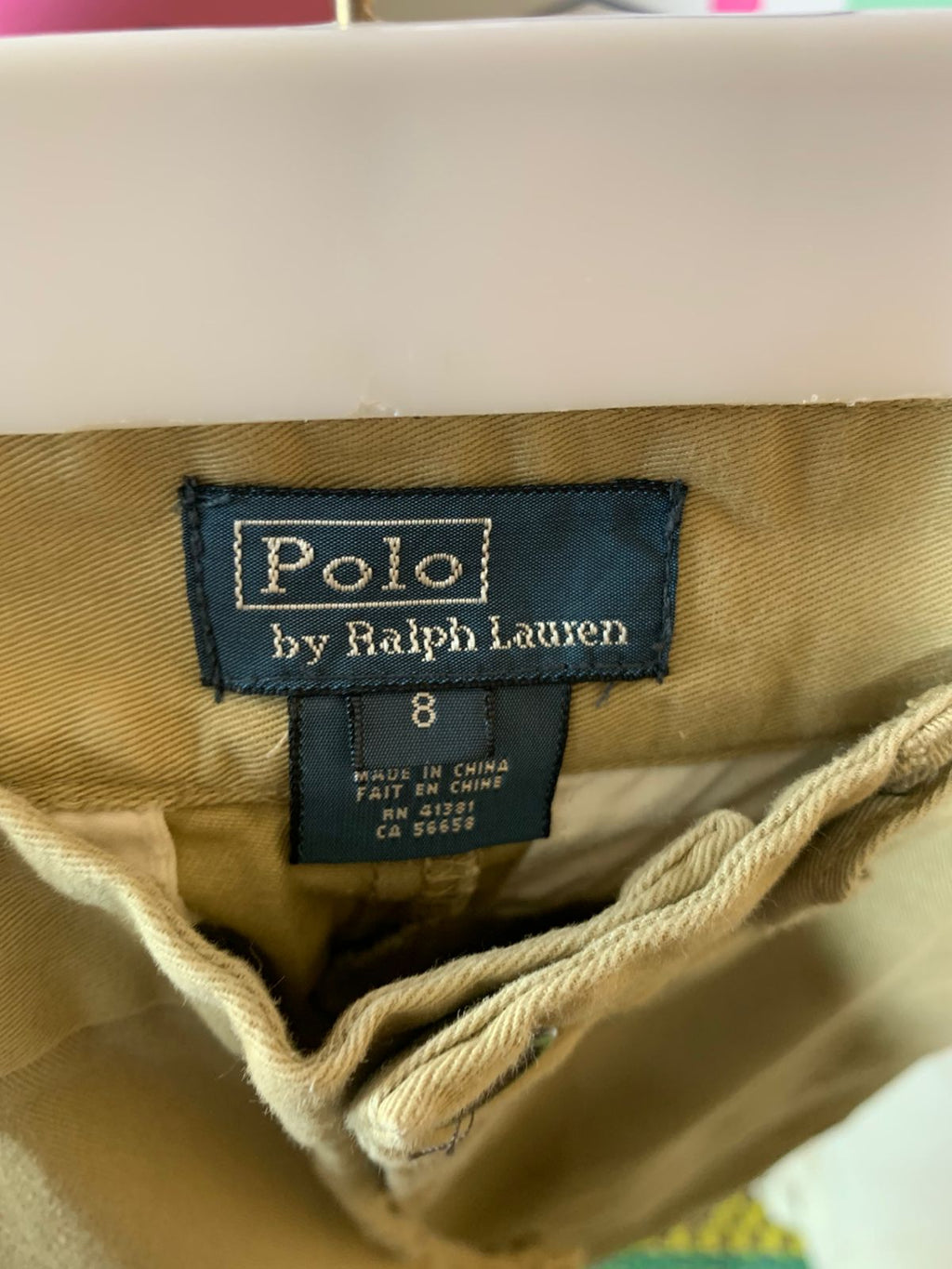 Polo by Ralph Lauren Boys Classic Khaki Chino Pants - Size 8 AB1