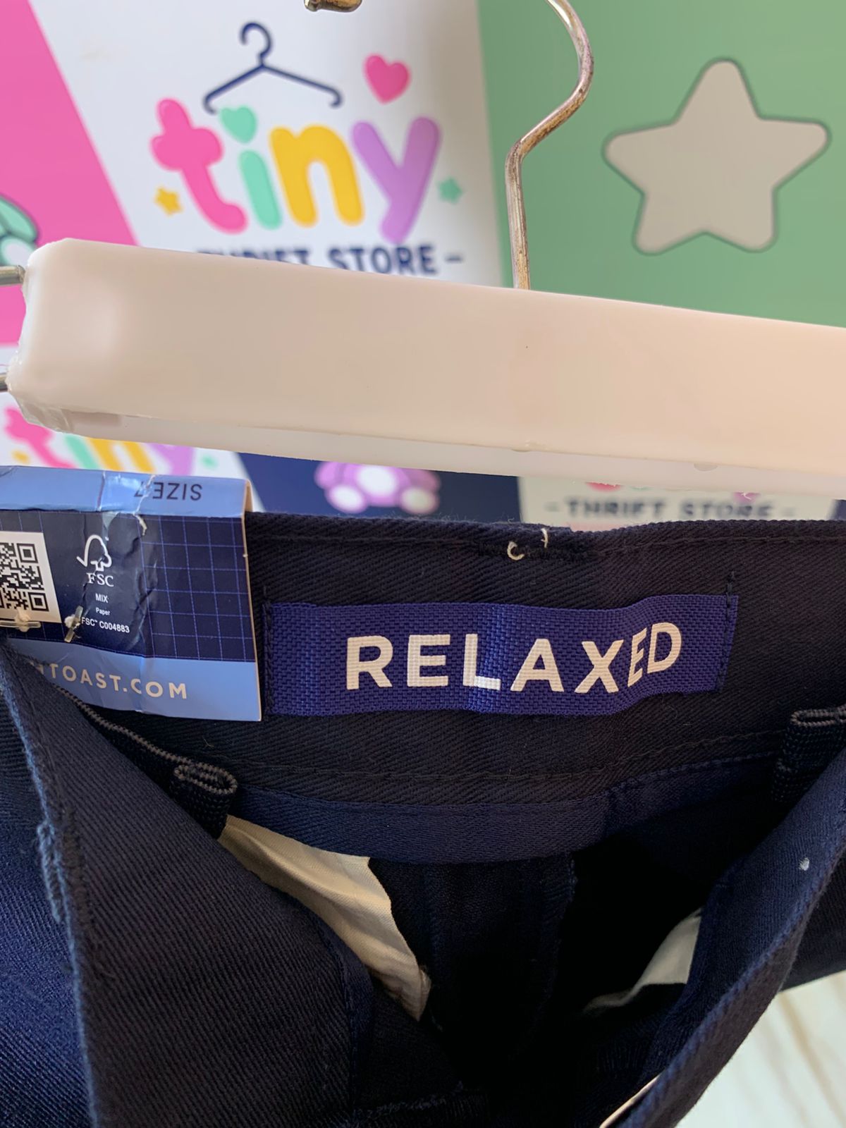 French Toast Boys Navy Blue Relaxed Fit School Uniform Pants - Size 7 AB1