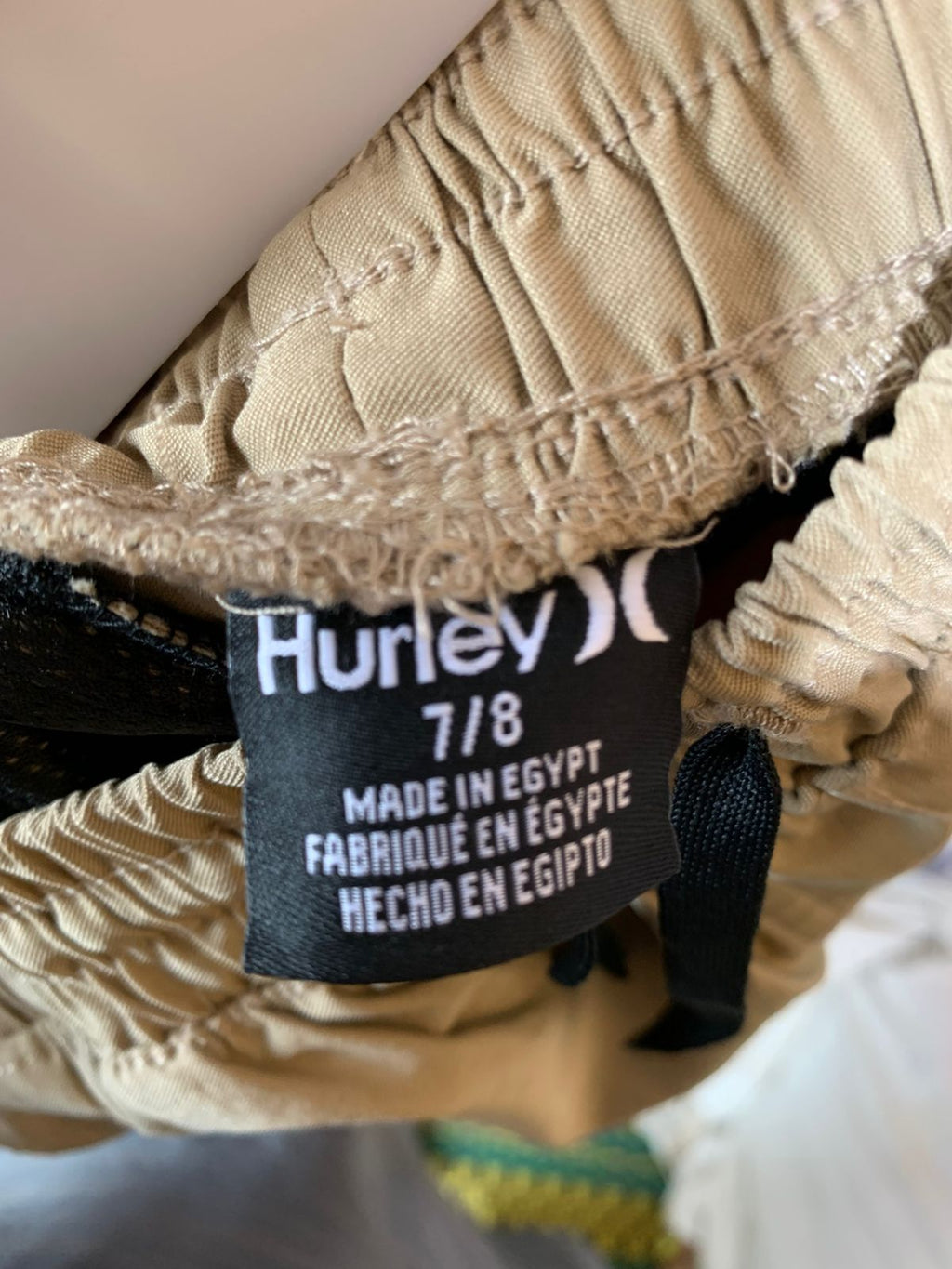 Hurley Boys Khaki Twill Jogger Pants - Size 7/8 AB1