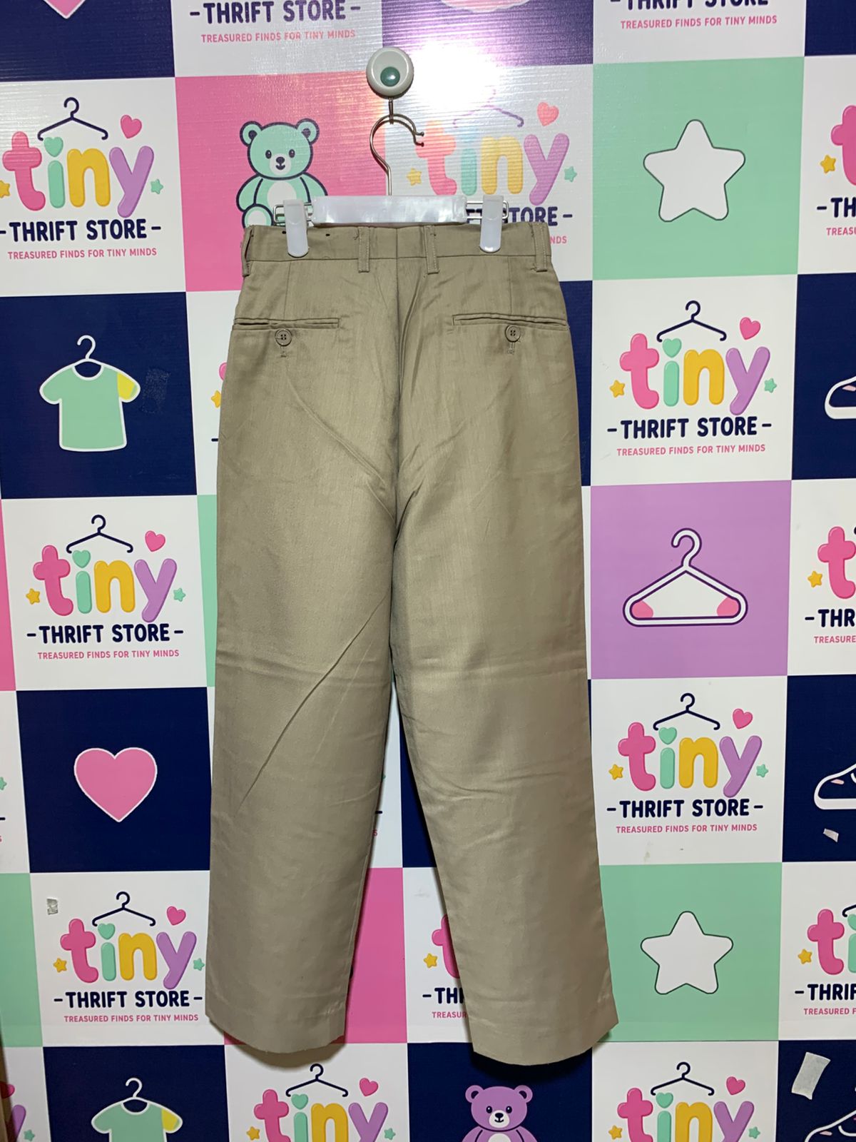 Vittorino Boys Sand Khaki Pleated Dress Pants - Size 8 AB1