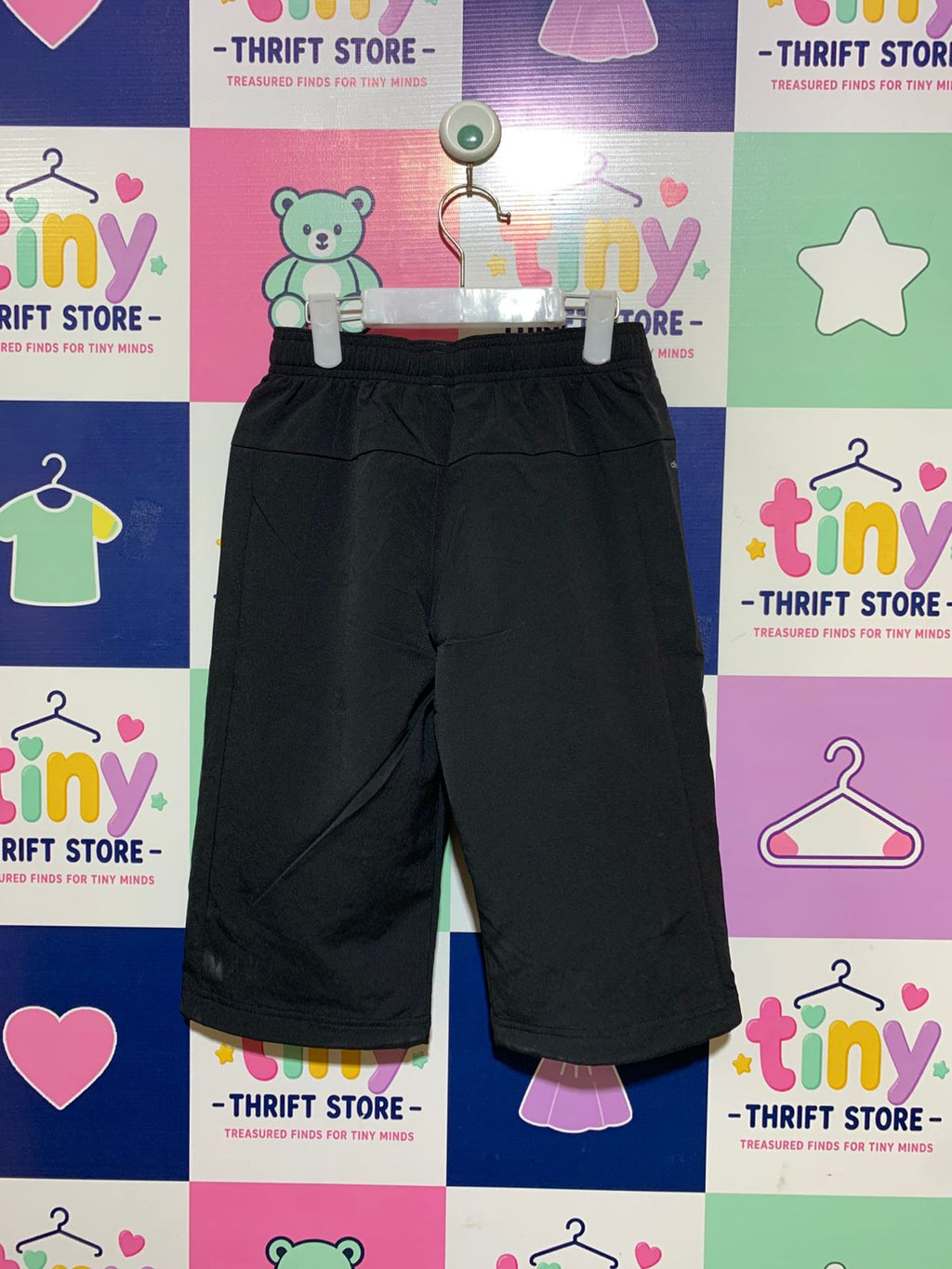 Adidas Boys Black Performance Training 3/4 Jogger Pants - Size 7-8Y AB1