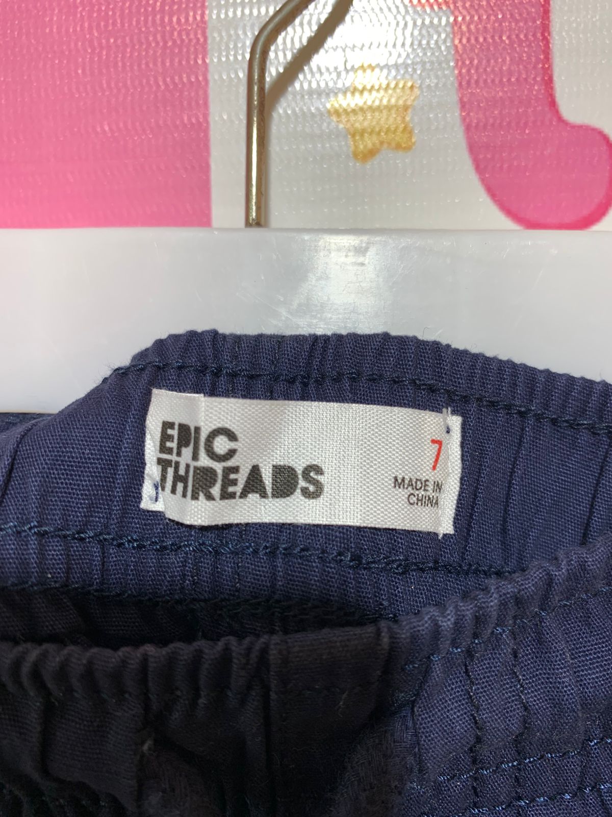 Epic Threads Boys Navy Blue Twill Cargo Shorts - Size 7 (Brand New with Tags) AB1