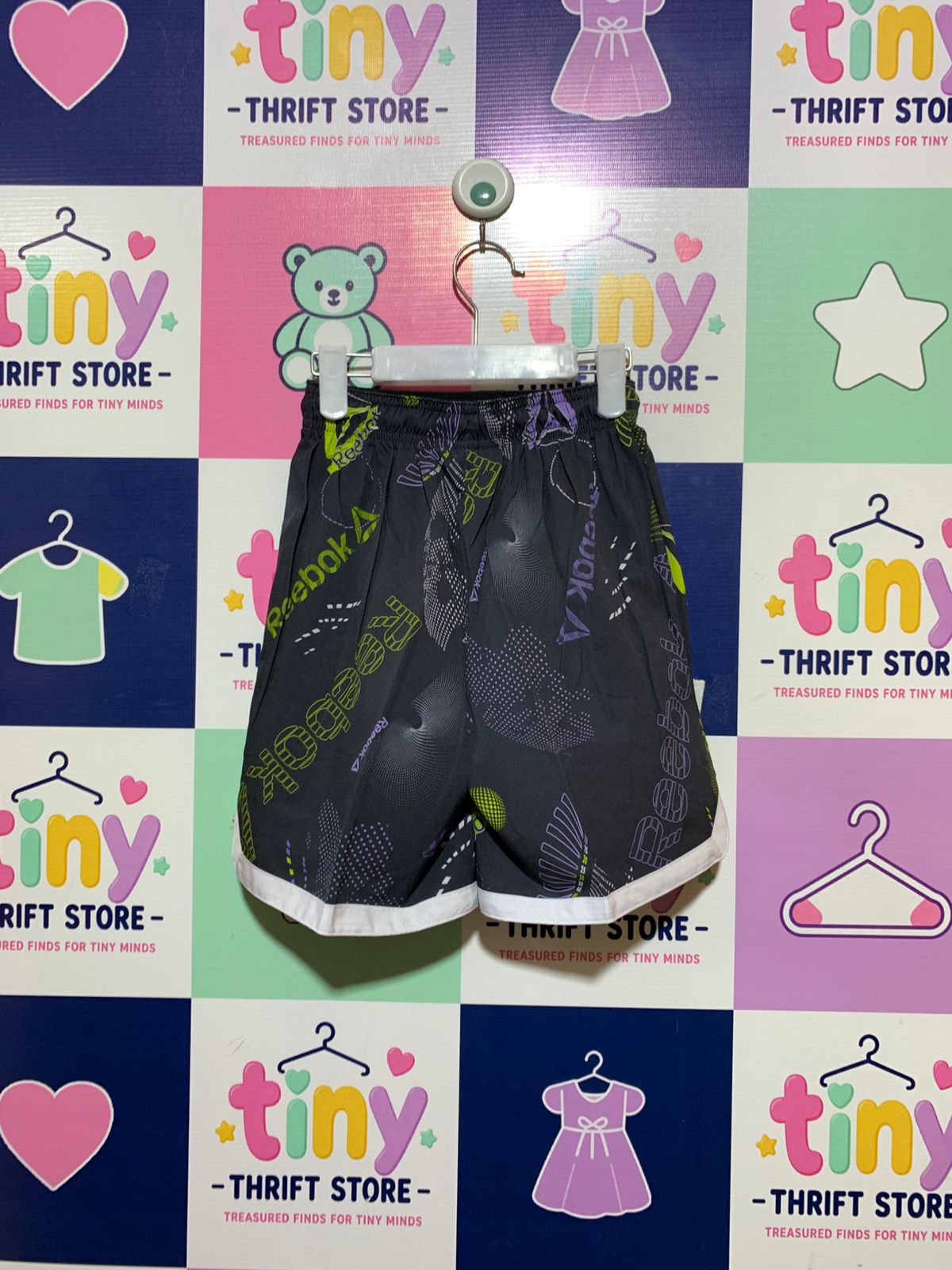 Reebok Boys Active Graphics Performance Training Shorts - Size 6/7 AB1