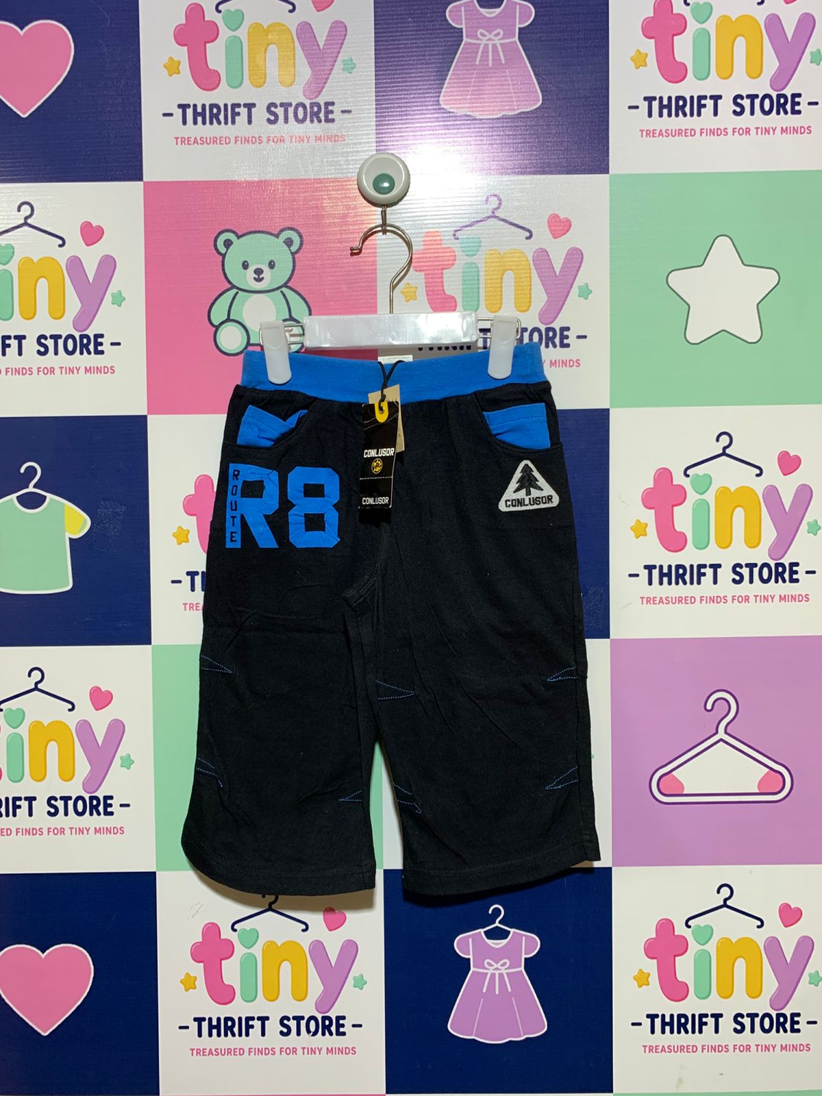 Conlusor Boys Active Graphic Long Shorts - Size 130 (Age 8-9) AB1