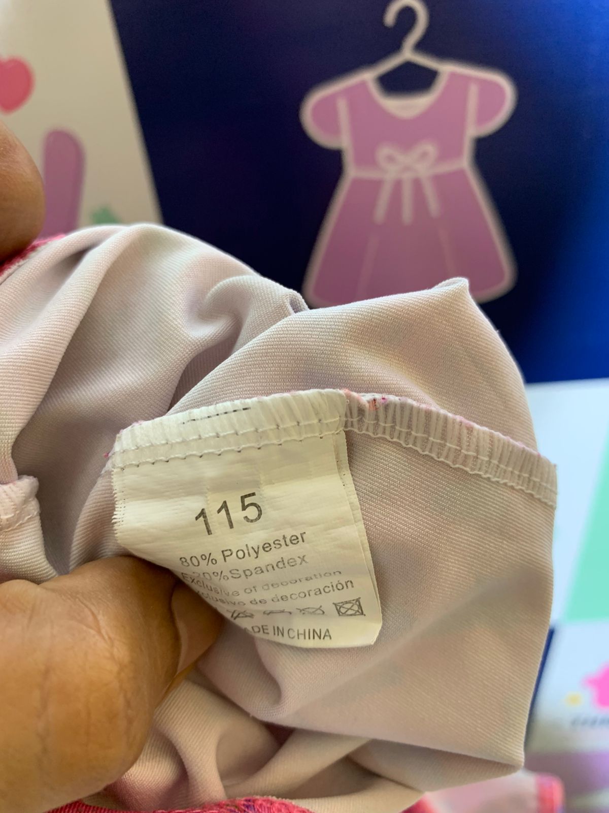 All About Dance Girls Pink Heart Print Gymnastics Leotard - Size 115 Estimated Age 5-6 Years AB1