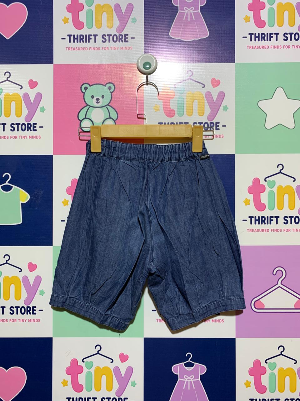 Seraph Girls Medium Wash Denim Culotte Shorts - Size Estimated Age 6–7 Years AB1