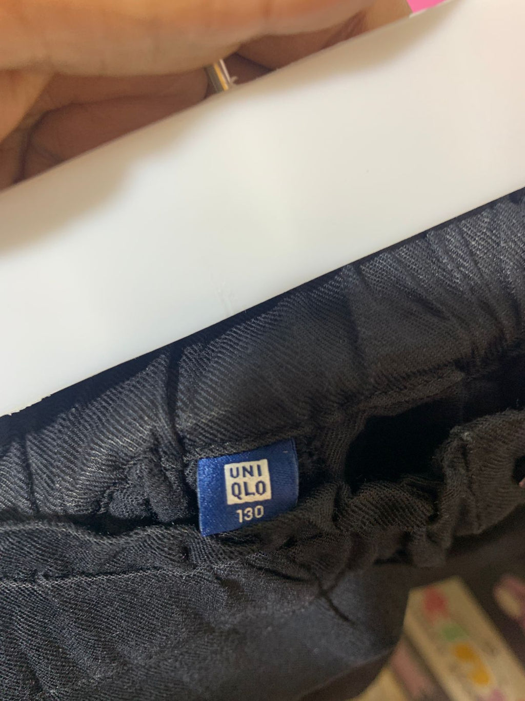 UNIQLO Kids Black Relaxed Fit Tapered Easy Pants – Size Estimated Age 7-9 Years AB1