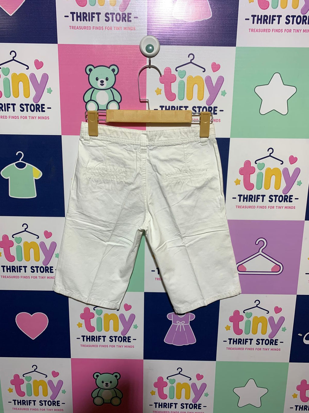 Orchestra Boys Pristine White "Summer Explorer" Fine Corduroy Shorts - Size Estimated Age 10 Years AB1
