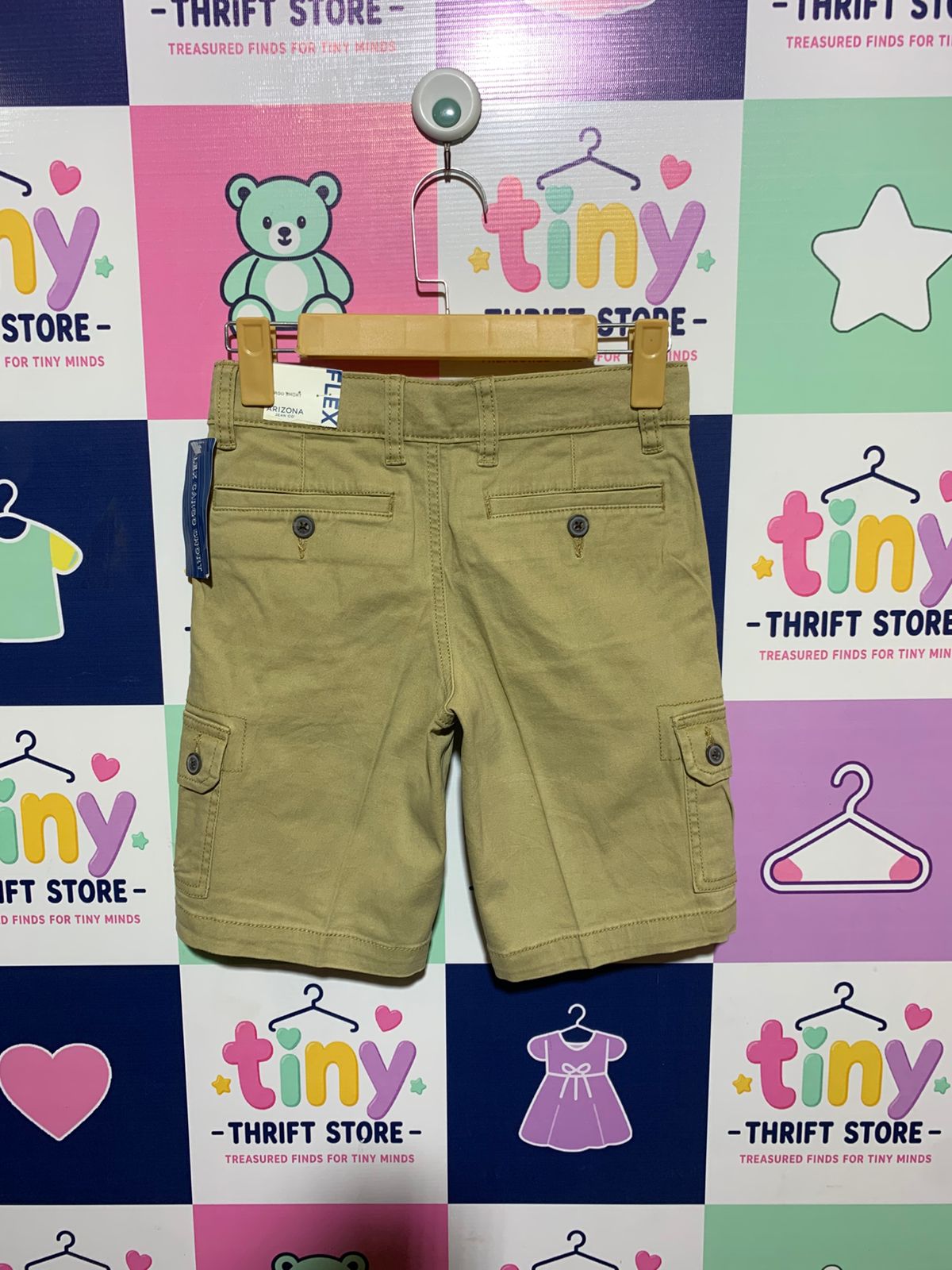 Arizona Jean Co. Boys "Safari Khaki" Flex Cargo Shorts - Size Estimated Age 10 Years AB1