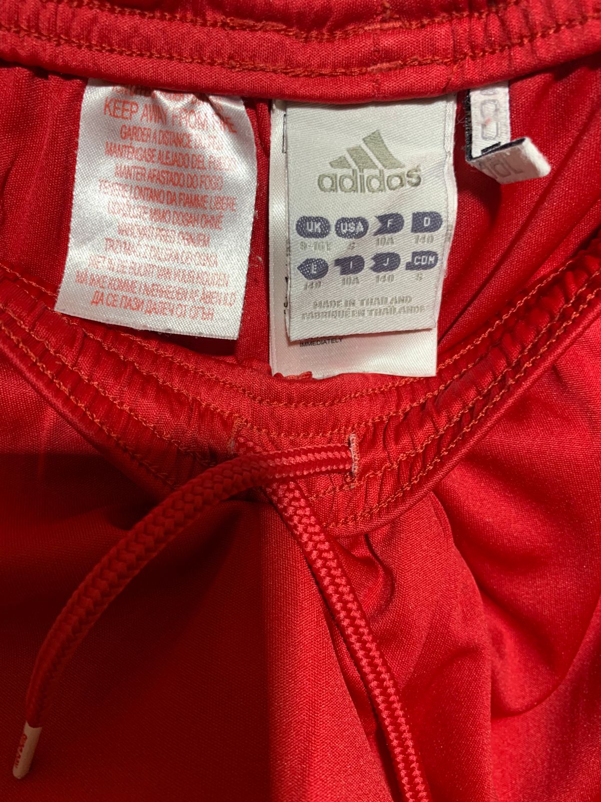 Adidas Boys Vibrant Red ClimaCool Athletic Shorts - Size Estimated Age 9-10Y AB1