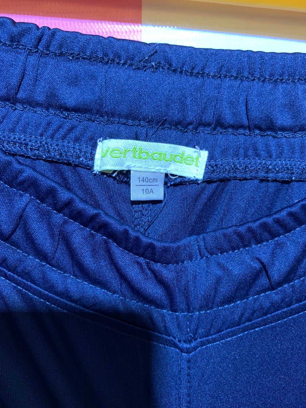 Vertbaudet Boys Navy Blue Active Sports Shorts with "10" Graphic - Size 10 Years AB1
