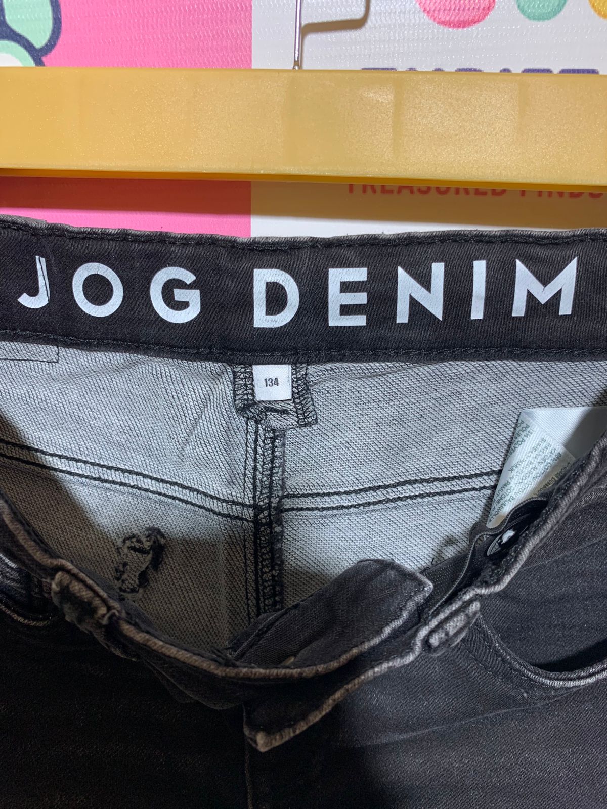 C&A Boys Washed Black "Jog Denim" Slim Fit Shorts - Size Estimated Age 9 Years AB1