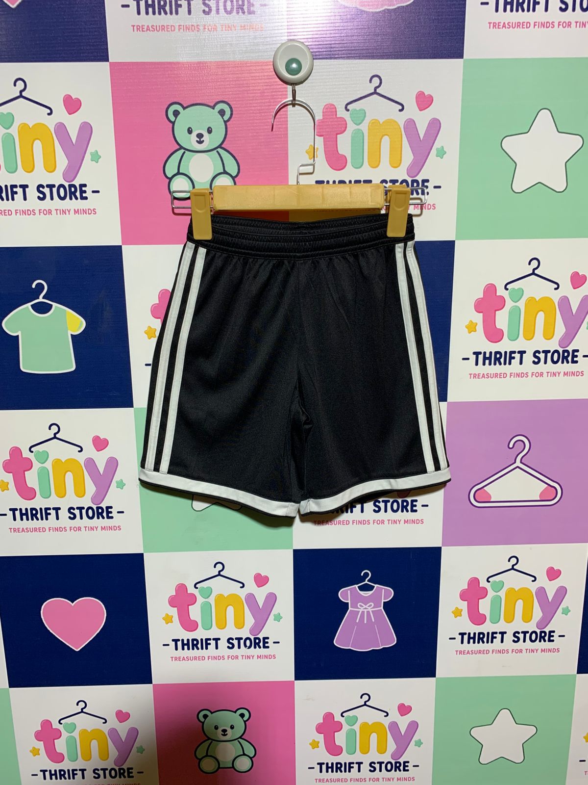 Adidas Boys Black Core Performance 3-Stripe Active Shorts - Size Estimated Age 9-10 Years AB1