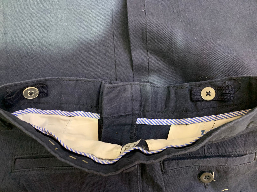 IZOD Boys Navy Blue Regular Fit Stretch Chino Pants - Size Estimated Age 10 Years AB1
