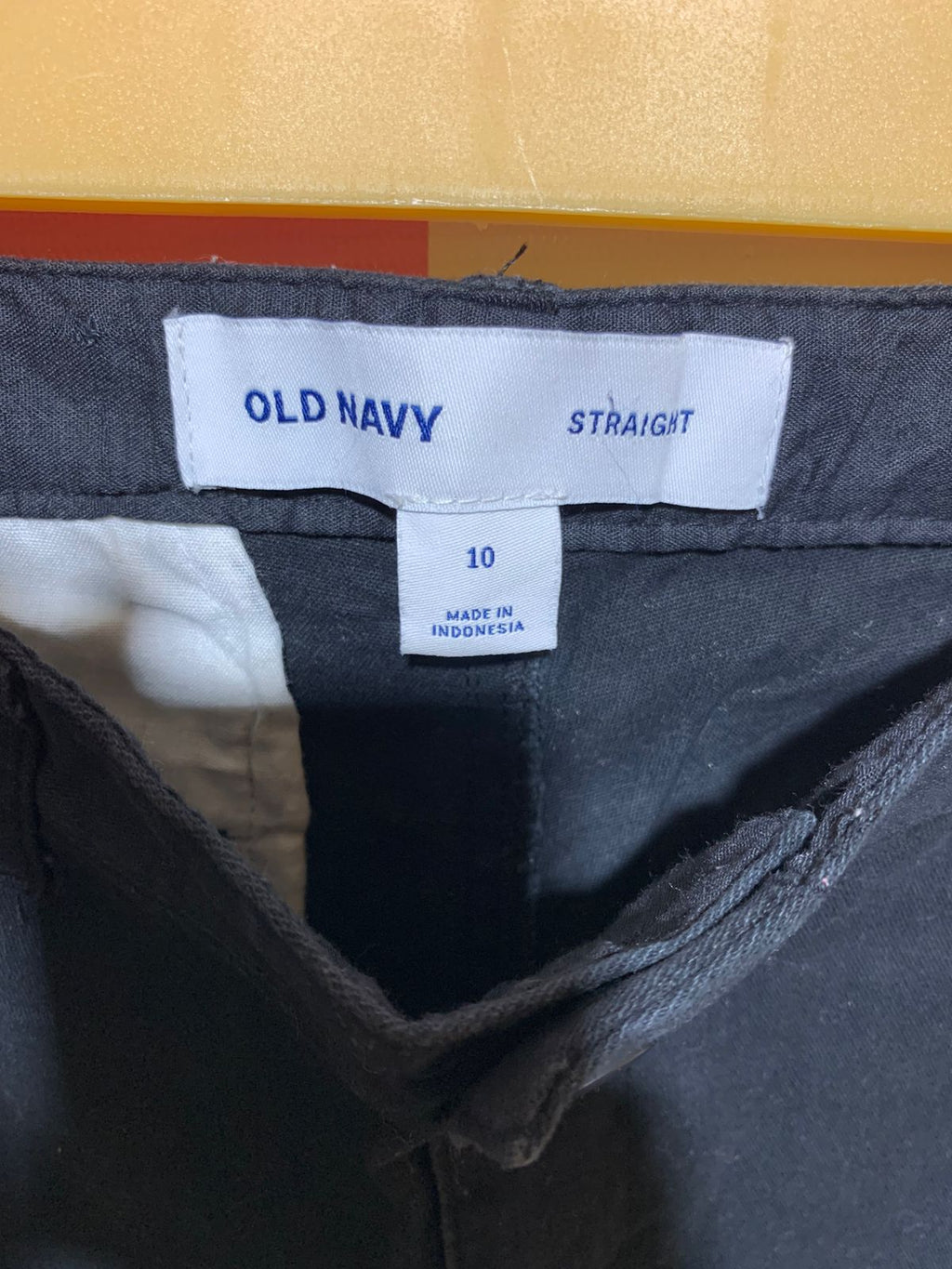 Old Navy Boys Black Straight Built-In Flex Chino Pants - Size Estimated Age 10 Years AB1