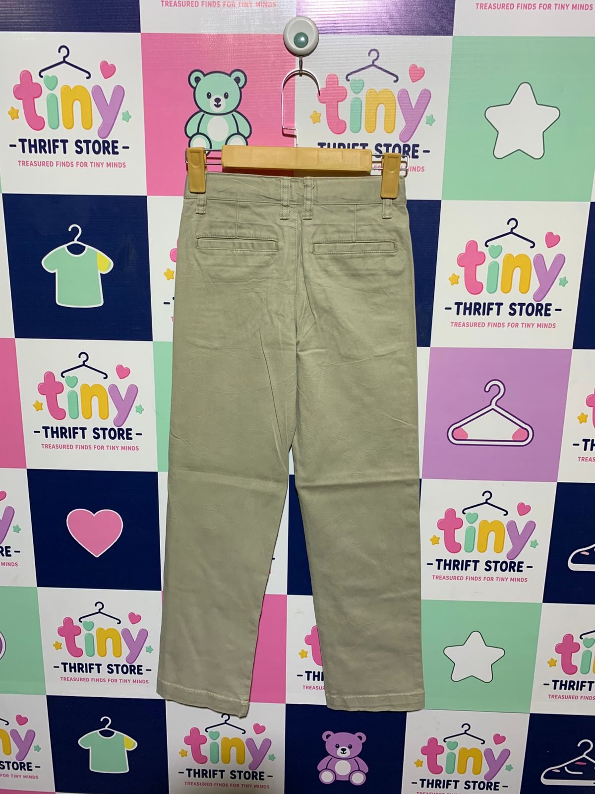 Cat & Jack Boys Khaki "Slim Straight" Chino Pants - Size Estimated Age 10 Years AB1