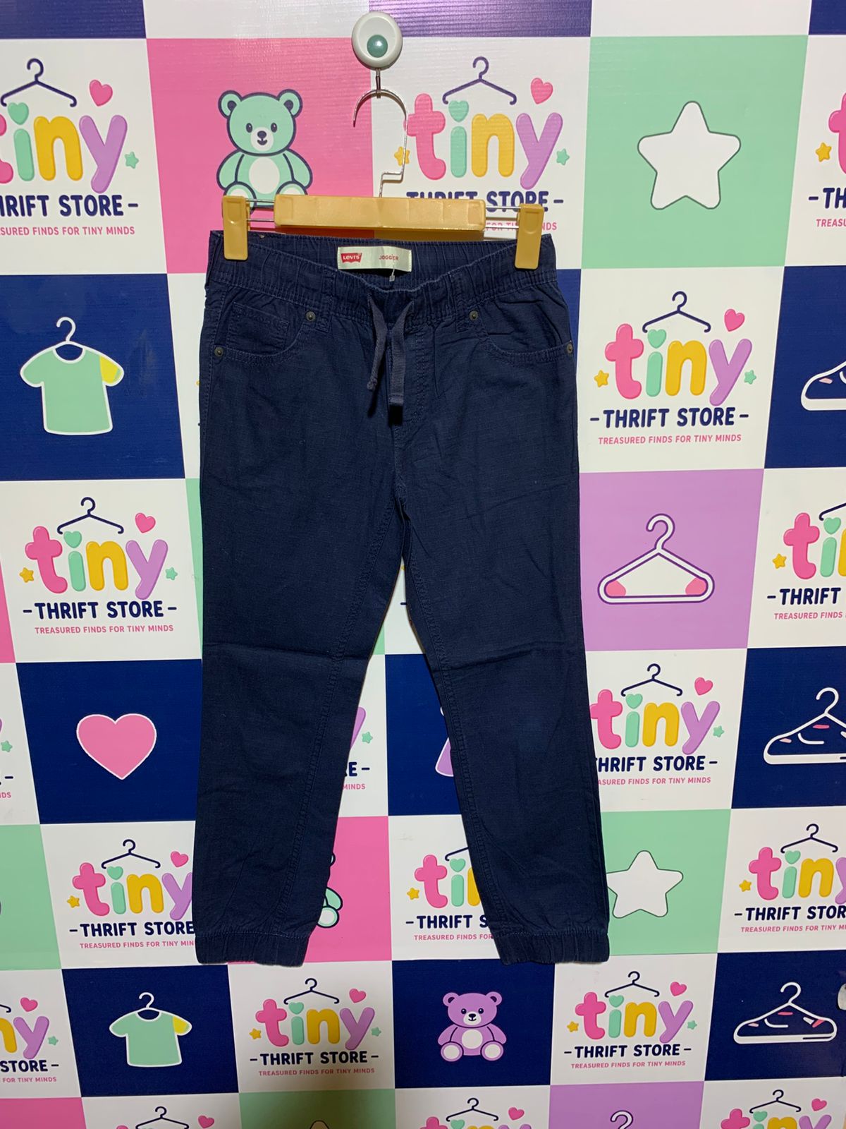 Levi’s Boys Navy Blue Ripstop Cotton Jogger Pants - Size Estimated Age 8-10 Years AB1