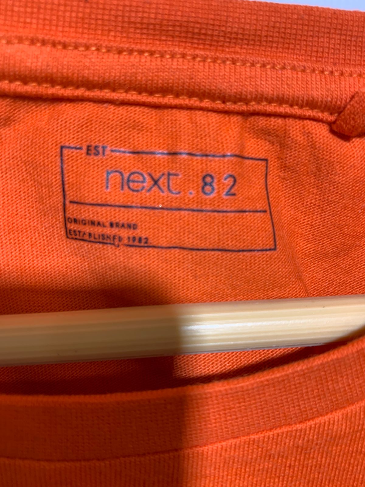 Next Boys Vibrant Orange "Supercar" Graphic Short Sleeve Tee - Size Estimated Age 10 Years AB1