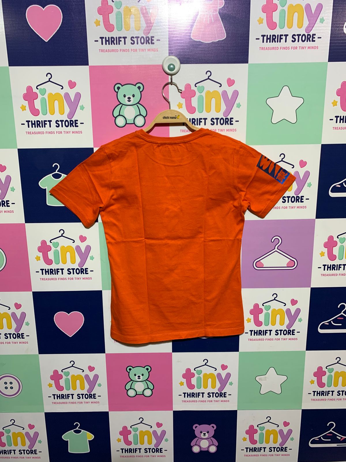 Next Boys Vibrant Orange "Supercar" Graphic Short Sleeve Tee - Size Estimated Age 10 Years AB1